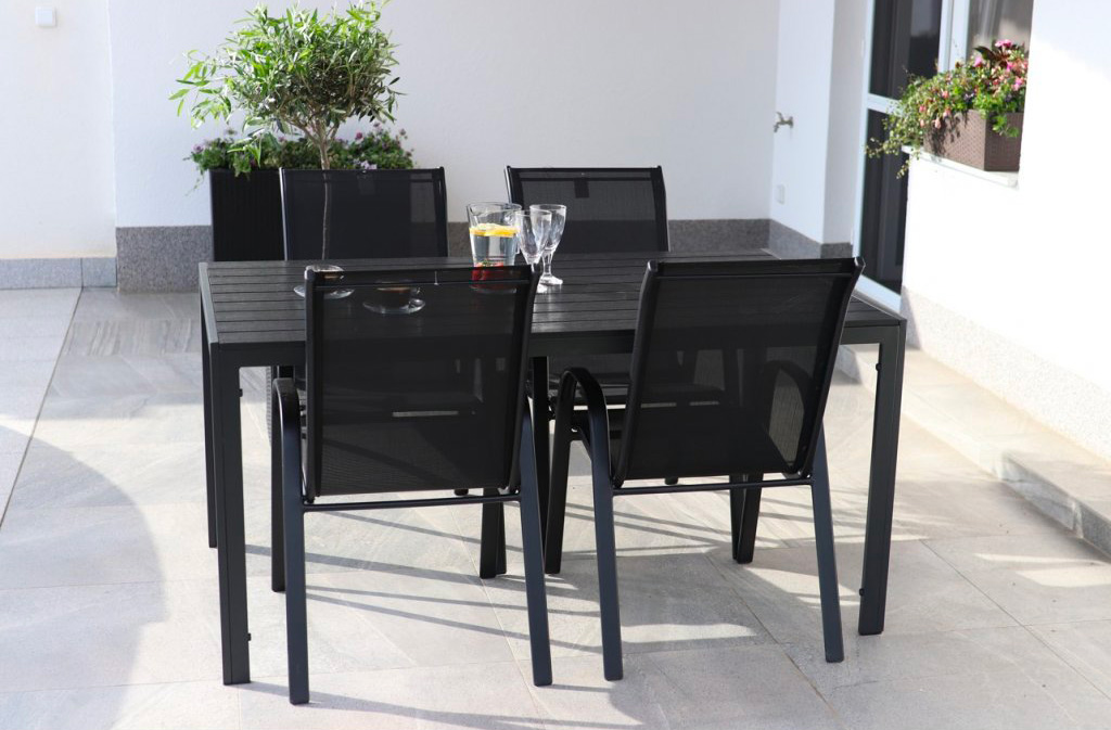 Venkovní zahradní set pro 4 osoby DK302 antracit-1